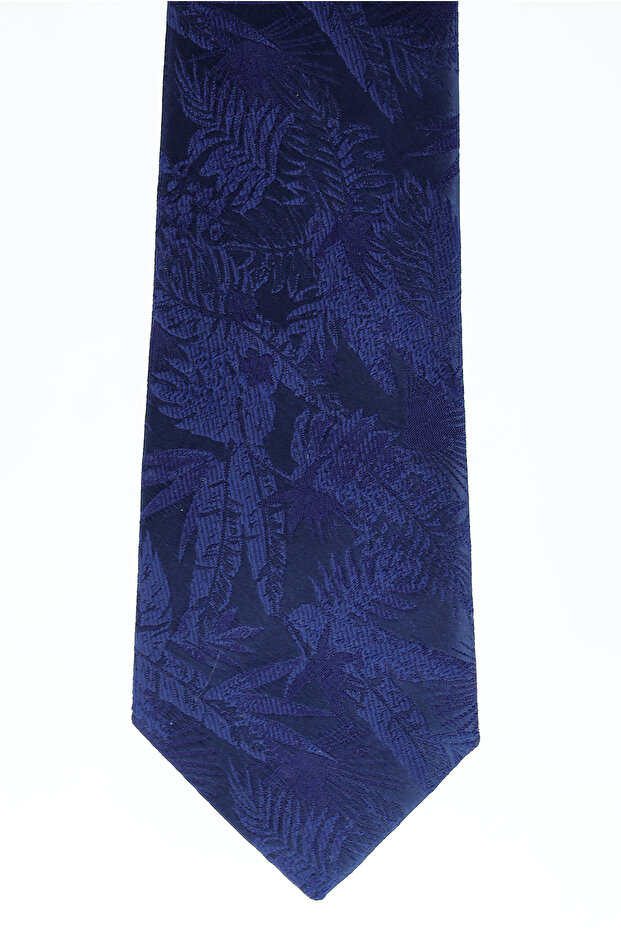 Patterned Silk Blend Tie - 2