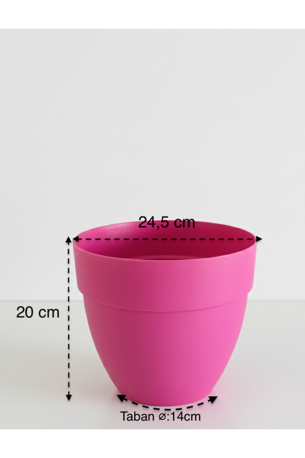 Renkli Saksı 25cm - 4