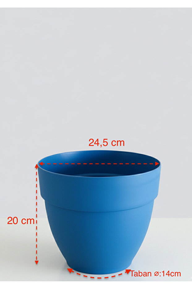 Renkli Saksı 25cm - 3