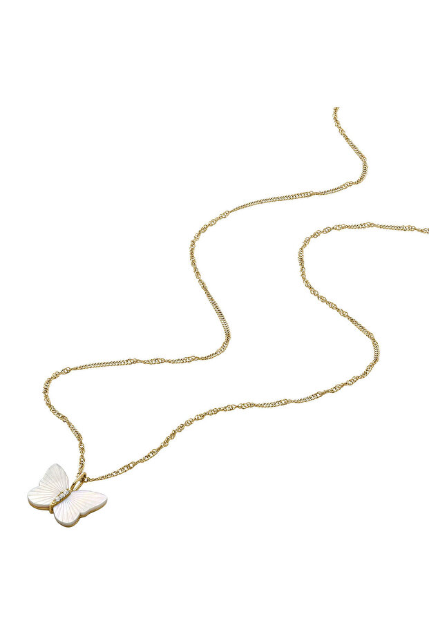 JF04424-710 Kelebek Kadın Kolye - 2