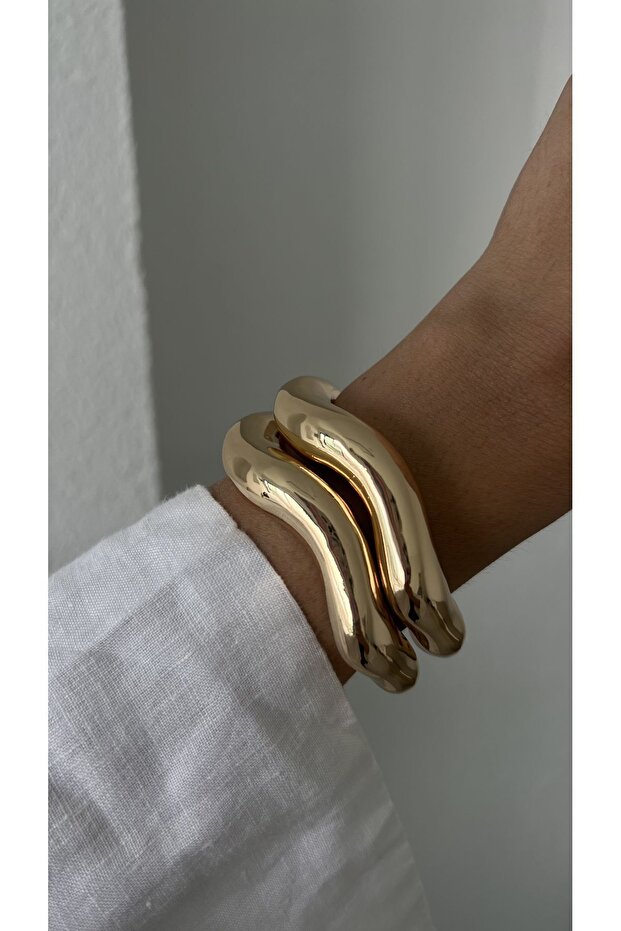 سوار الكفة الذهب المستوردة - 4