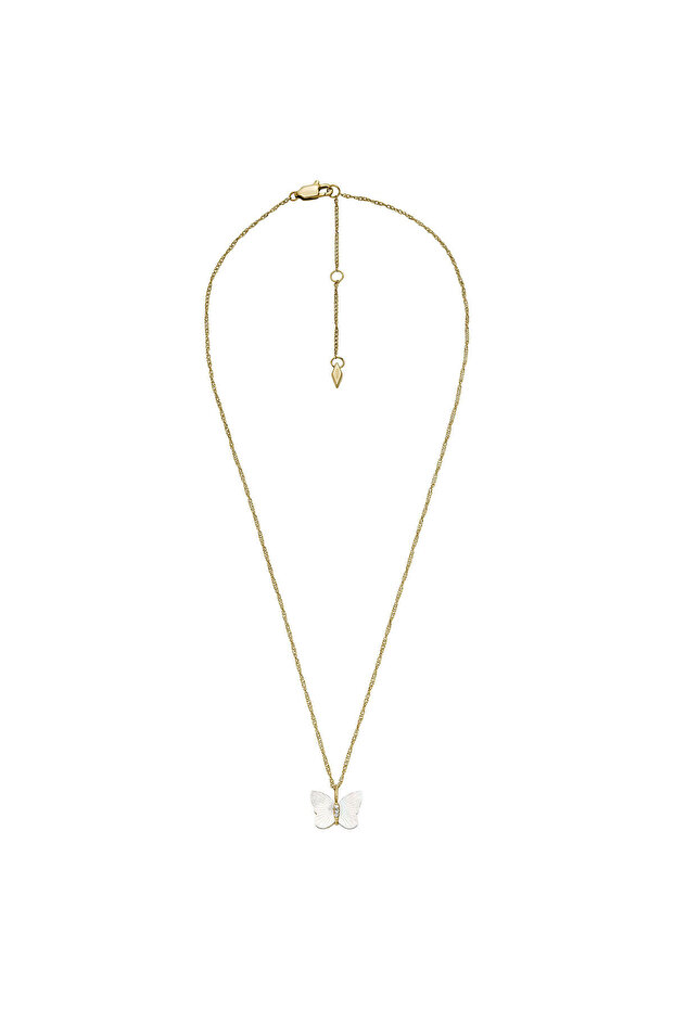 JF04424-710 Kelebek Kadın Kolye - 3