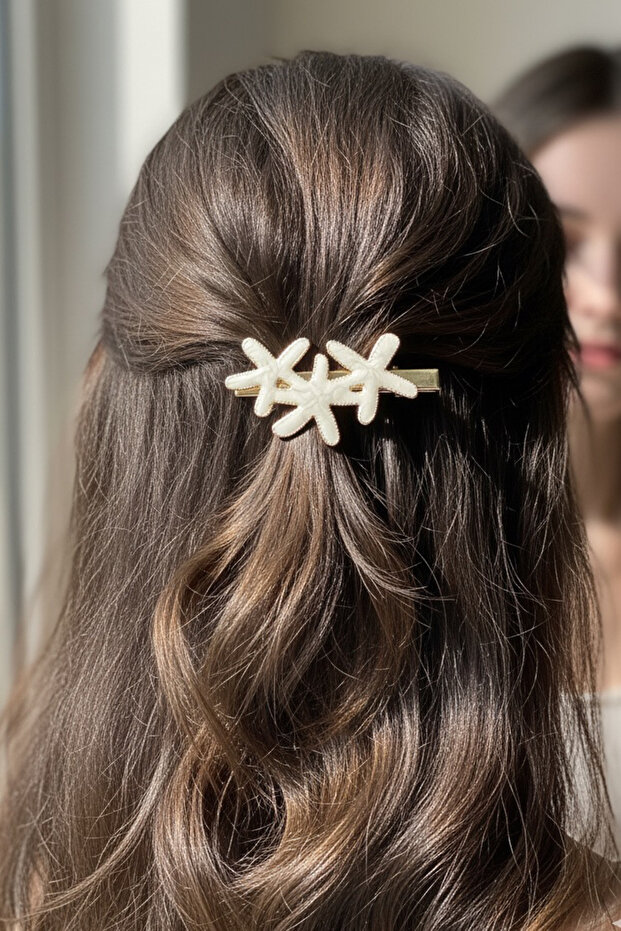 مجموعة مشابك متعددة من صدف البحر الأبيض (6 سم) - 4