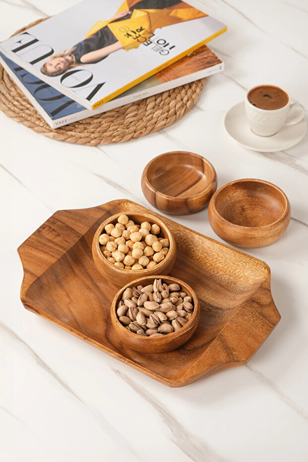 Akasya 5 Parça Çerez Seti - 7