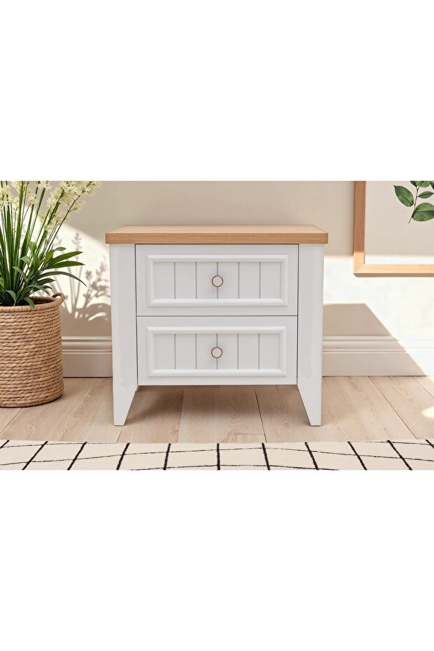 LORA KOMODİN, BEYAZ - 2