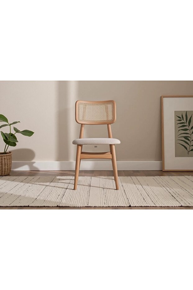 VERA SANDALYE, NATURAL, KREM - 2