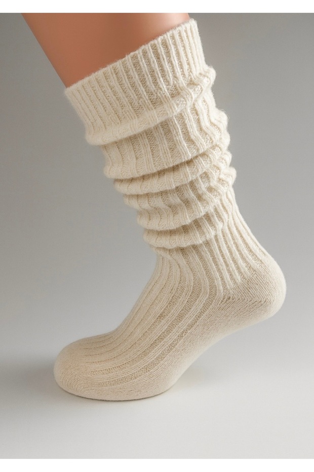 Wool Knee High Boot Socks - 1