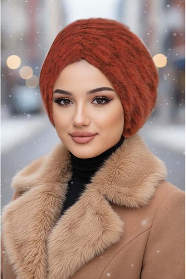 قبعة شتوية ناعمة من تابا يموش مع رباط