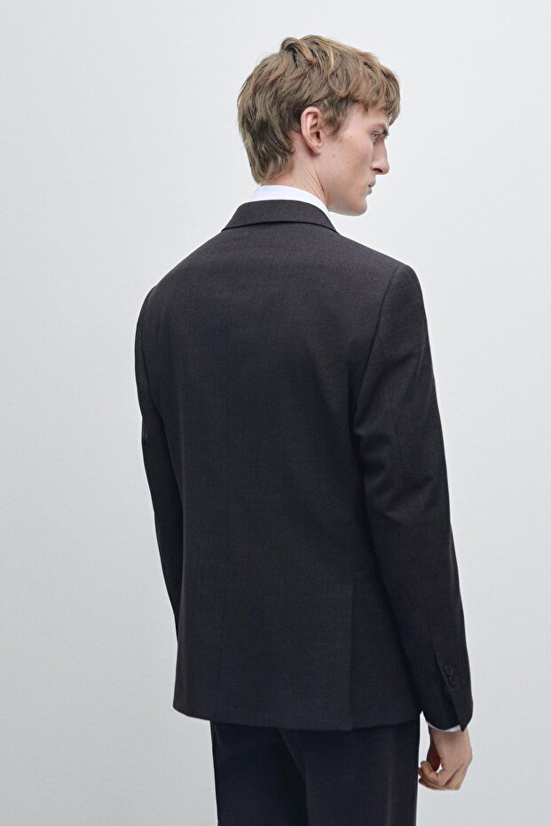 %100 yün klasik blazer - 3
