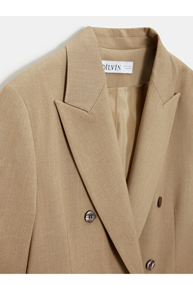 60779 Oversize Blazer Ceket-Camel - 8
