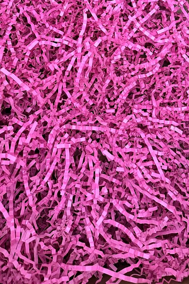 Crop Z Zigzag Pelur Crop Paper 1000 Gr Pink Color Ornamental Filling Material 1 Kg Pink Paper