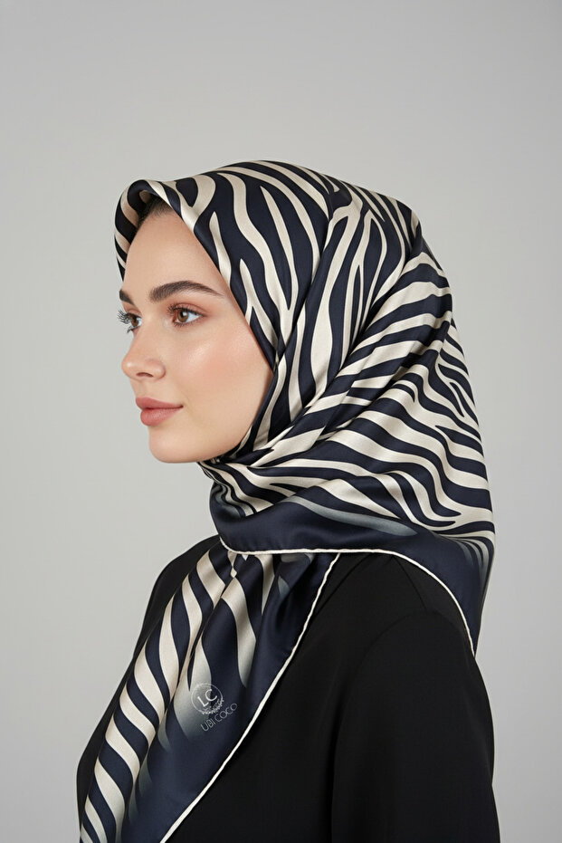 حمار وحشي منقوشة الطباعة الرقمية وشاح رايون - 4