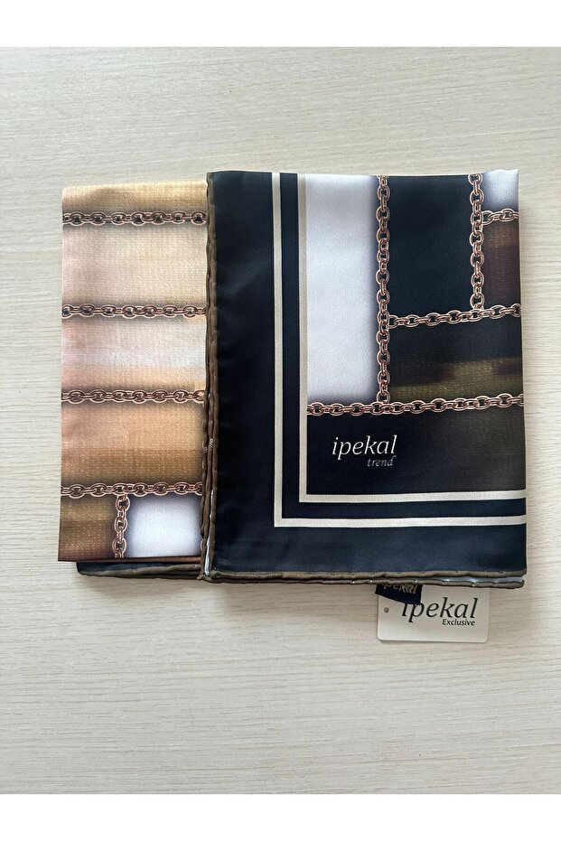 نمط وشاح ناعم منقوش بسلسلة حلقية 1 لون 1 - 8