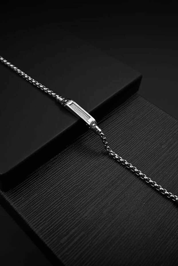 Silver Steel Men's Bracelet FRJ10019A-A