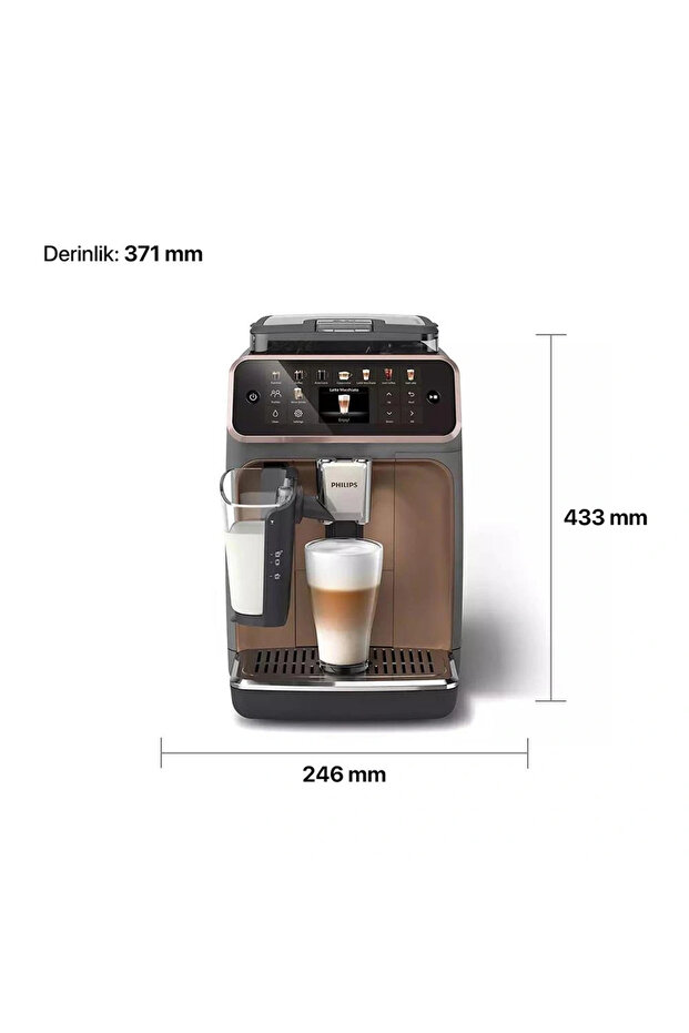 LatteGo Tam Otomatik Espresso Makinesi, 20 Sıcak ve Soğuk İçecek, Silent Brew, EP5544/80 - 6