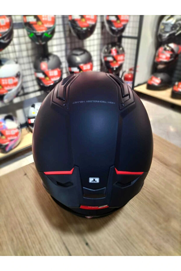 Helmets Stinger 2 Solid A1 Mat Siyah Kapalı Kask - 5
