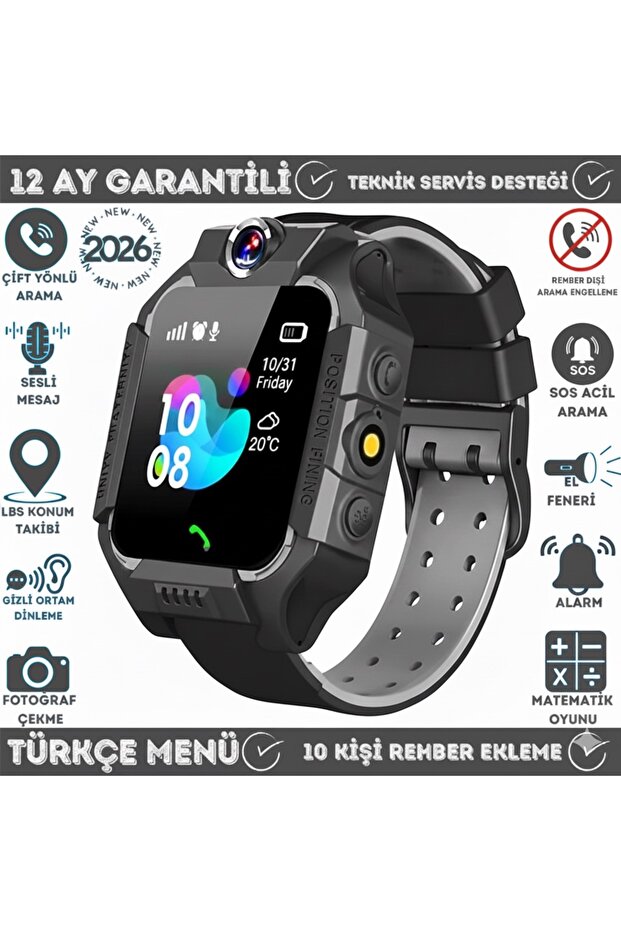 Allspin Sim Kartlı Akıllı Çocuk Takip Özellikli Saati Geniş Kasa Btk Kayıtlı Ve Garantılı