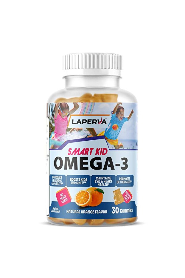 Smart Kid Omega 3, 30 Veggie Gummies, 50 mg, Improves Learning Capability
