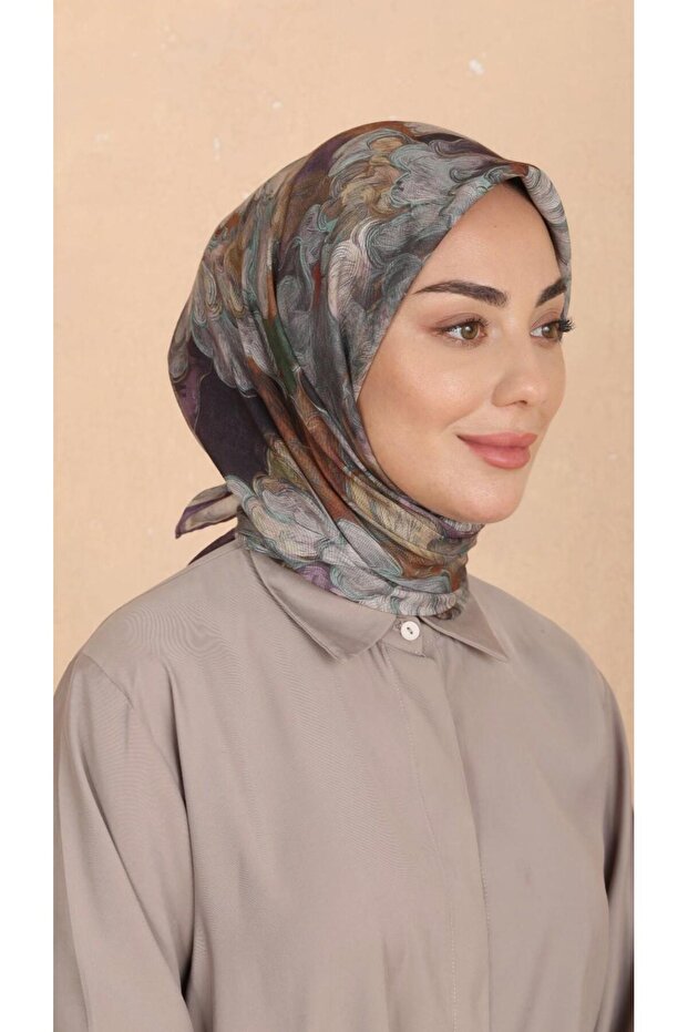 Soft Pamuk Eşarp Mor-10 - 2