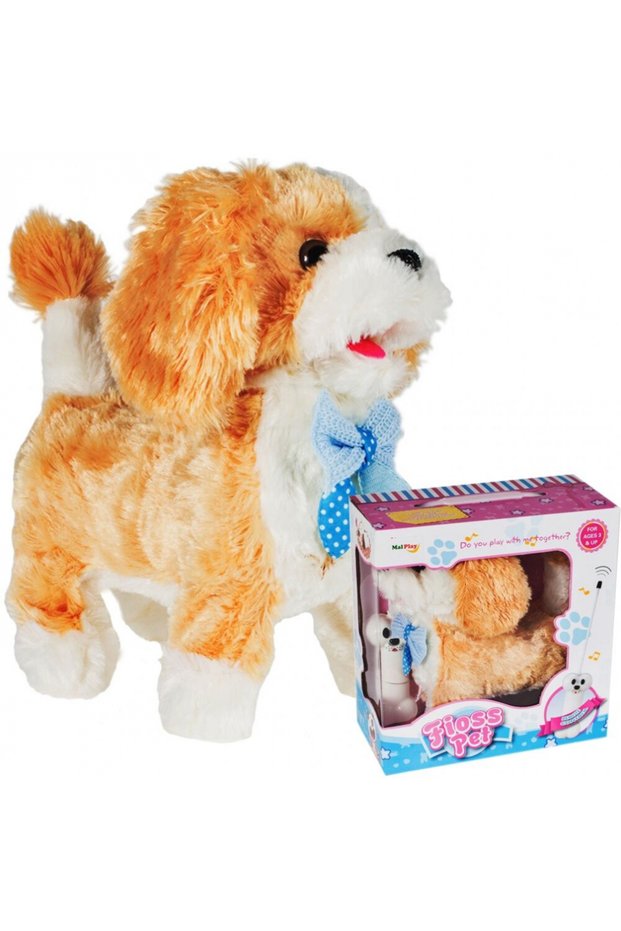 Interactive toy Plush puppy controlled by remote control