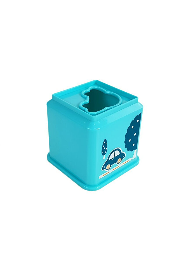 Square pyramid with illustrated cubes and sorting function – 12 months+ - 6