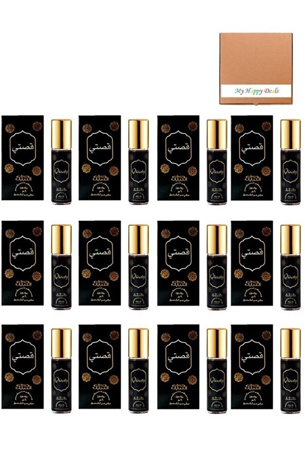 12 Pieces Qisaty 6 ML Roll On Oil Perfume Set