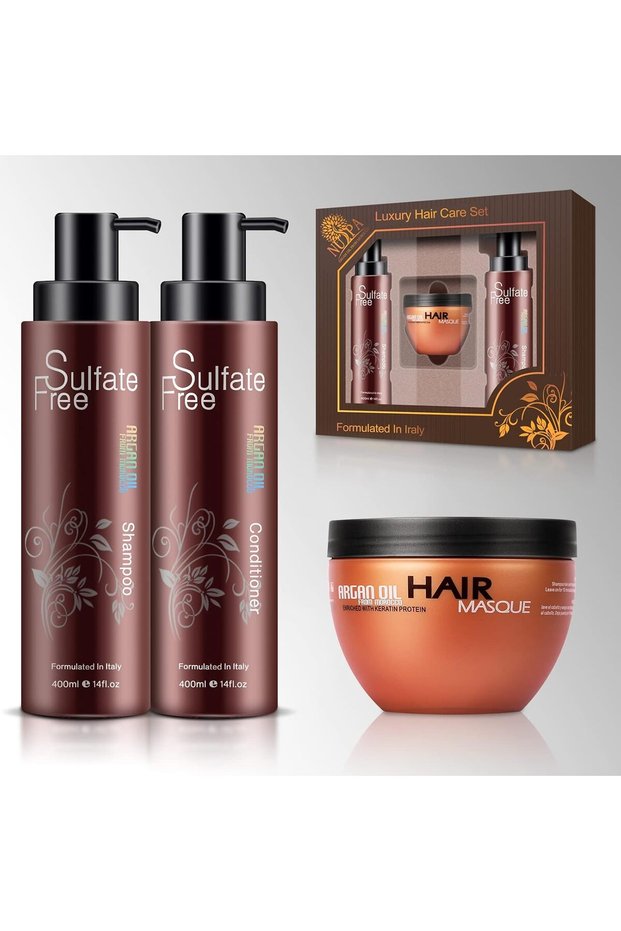 Moroccan Argan Oil Hair Care Set - Sulfate Free