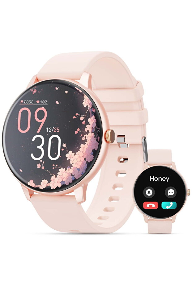 1.39-inch Women's Smartwatch, Answer/Call Fitness Tracker, 100+ Exercise Modes (Pink)