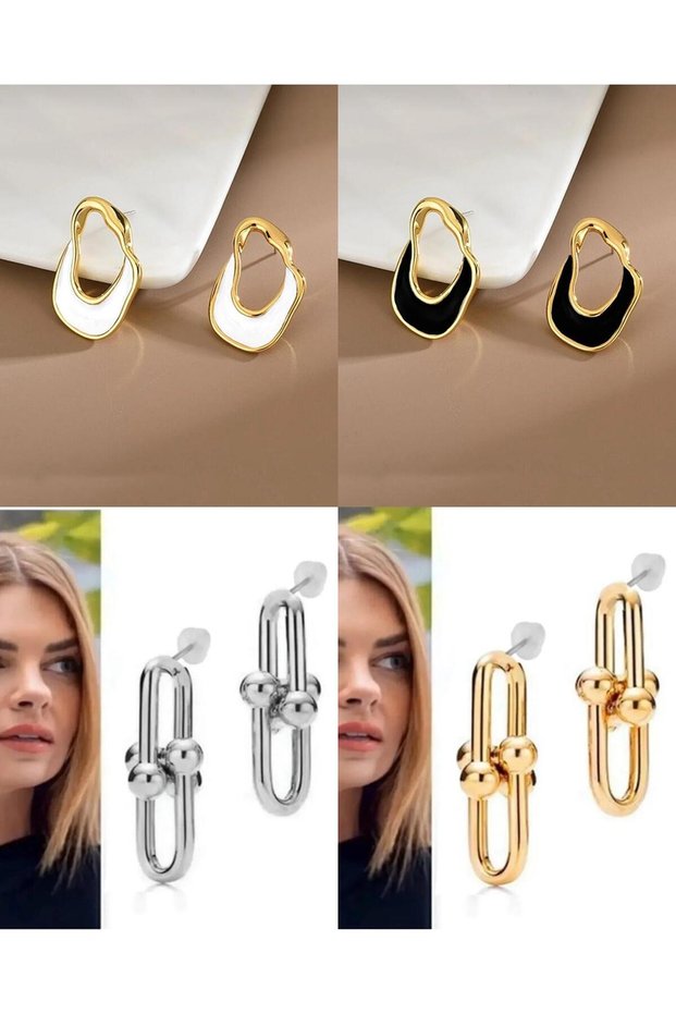 Women's Earrings | Set of 4 | Stylish & Trendy Combination