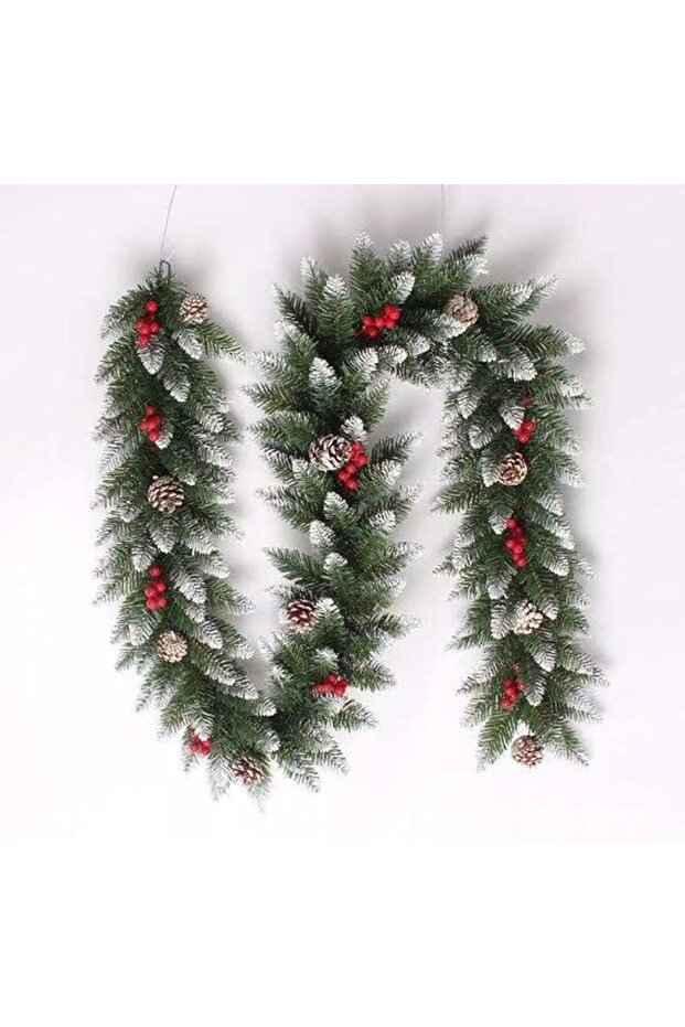 Christmas Garlands 270CM, Artificial Christmas Tree Xmax tree 8.85ft Christmas Wreath Outdoor Xmas G