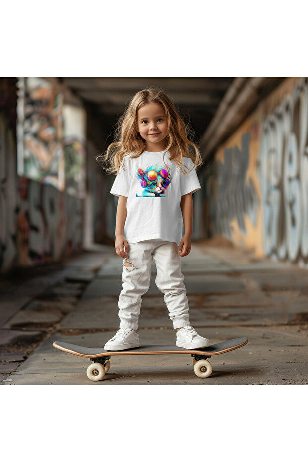 Детска тениска Funky Kitty - 2