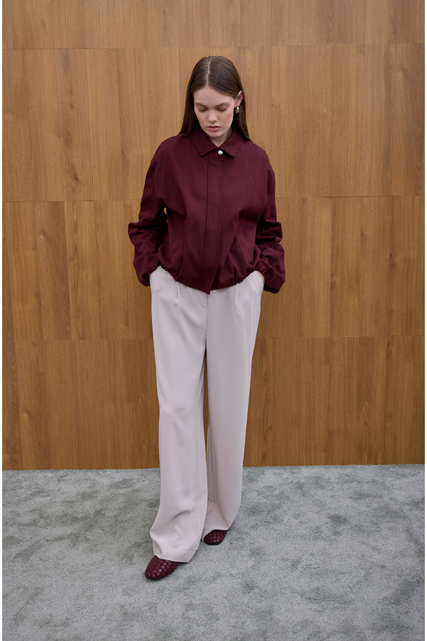 Drawstring Gabardine Jacket - 4