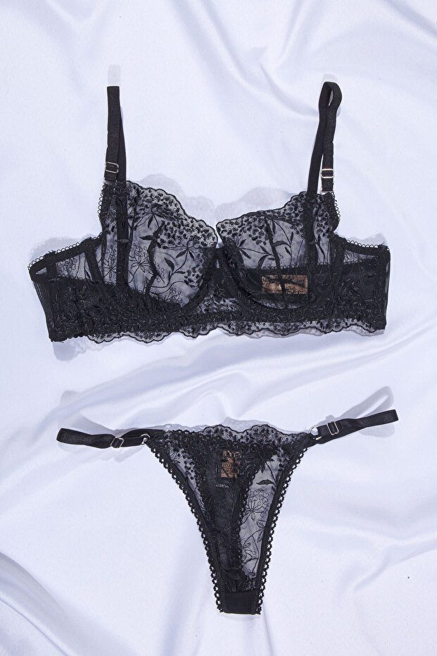 Women's Underwear Brode Lace Bra Set