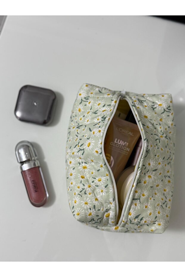 Daisy Patterned Makeup Bag - 2