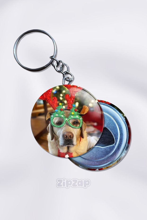 New Year Dogs- Dog- New Year Bag Ornament Keychain Charm (1 Pcs)