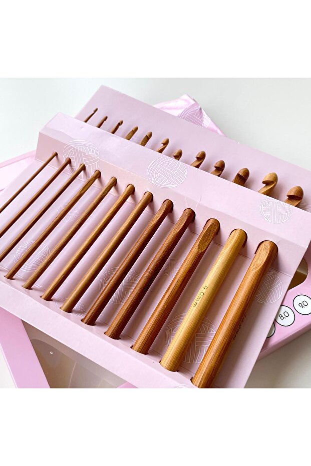 Bamboo Knitting Crochet Set | 12 Crochet Hooks