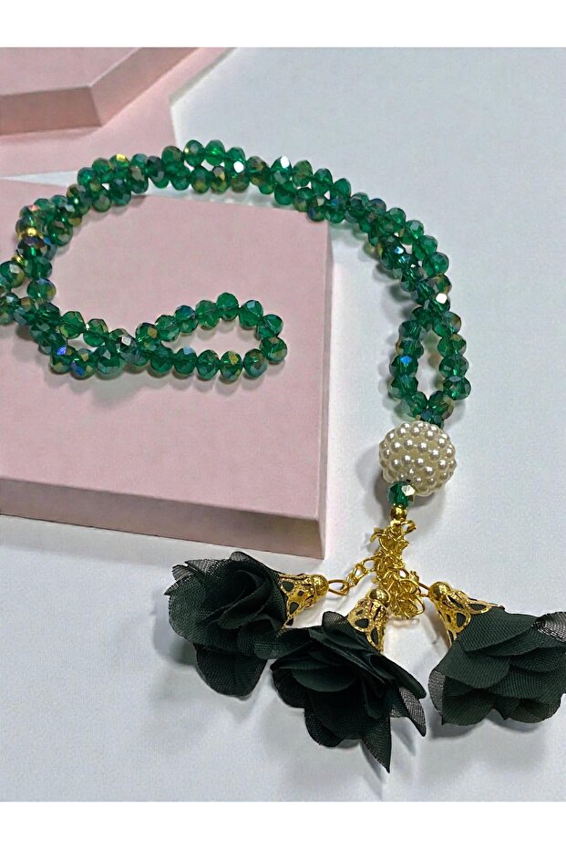 99-Piece Gift Crystal Rose Prayer Beads | Mevlid Gifts