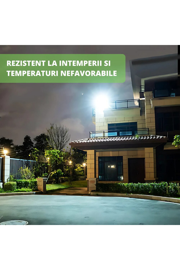 100W LED Solar Floodlight with Remote Control and Twilight Sensor - 6