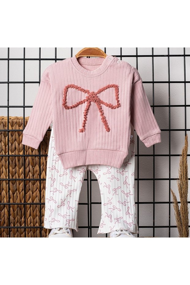 100% Cotton, Soft Fabric Corded Fabric 2-Piece Baby Girl Set