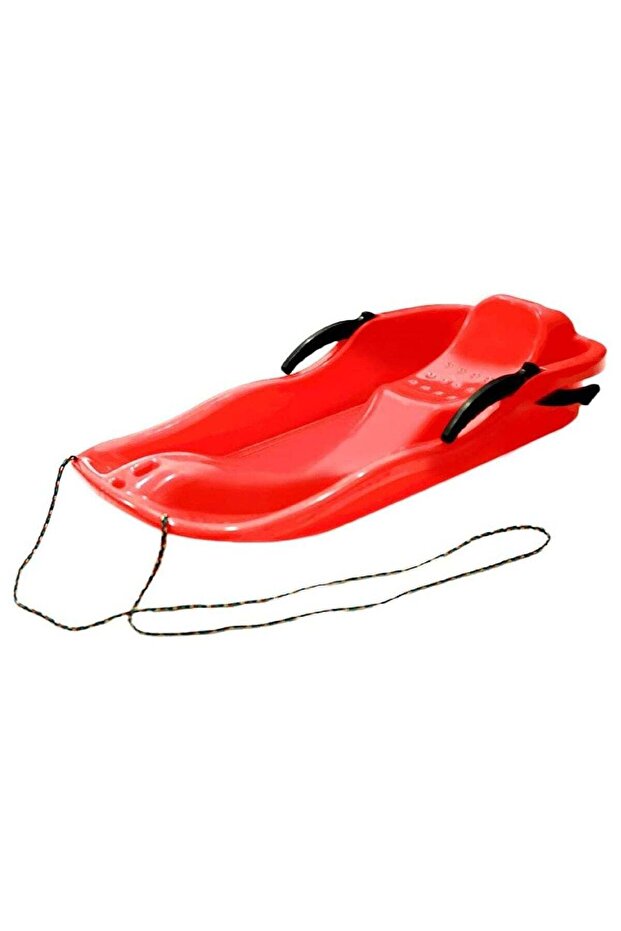 Plastic Snow Sled Kids Skiing Sled Board with Brakes and Pull Rope