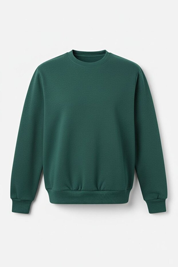 3'lü Paket Basic Bisiklet Yaka Relaxed Regular Sweatshirt - 4