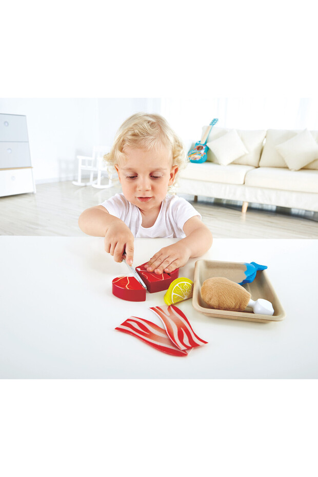 Tasty Proteins Set Wooden Pretend Play Food Set - 2