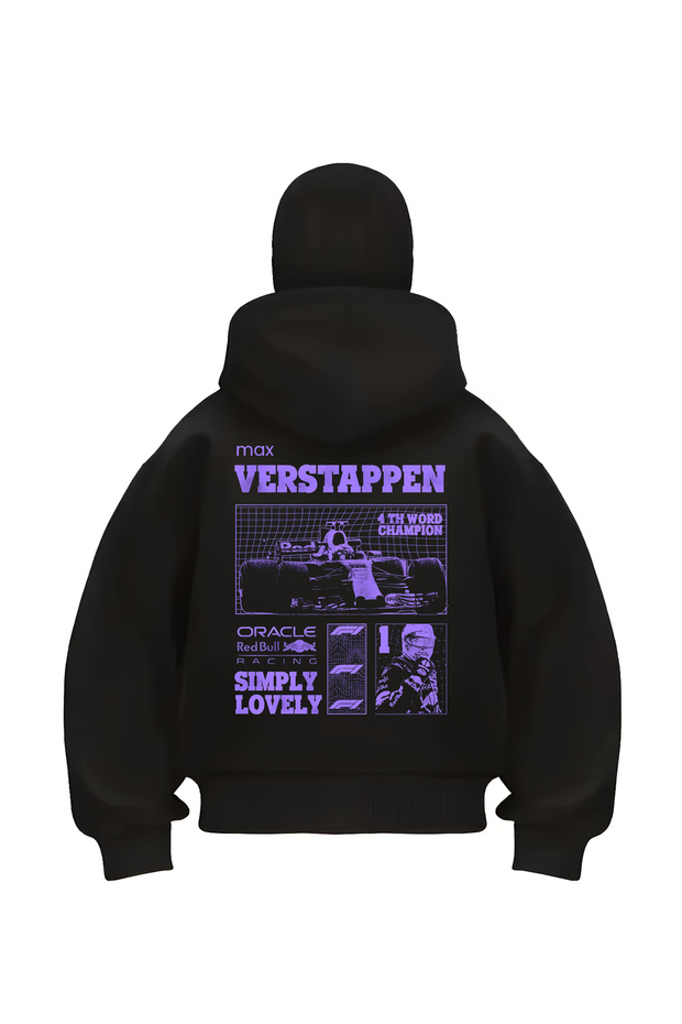 Snow Masked Ninja Formula F1 Verstappen Unisex Sweatshirt Cardigan 3 Thread Ş Fleece-Lined Thick Fleece