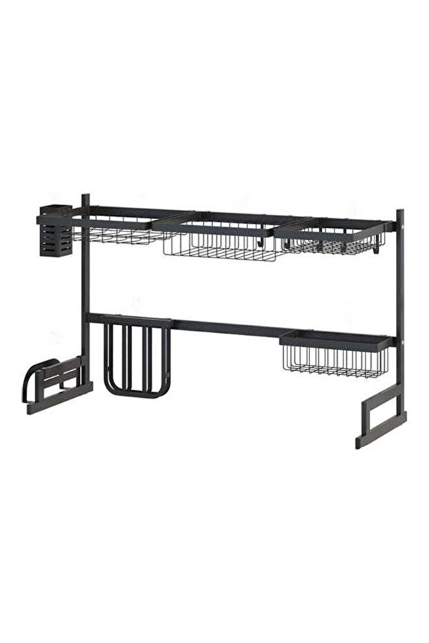 Stainless Steel Dish Drying Rack Black 2kg