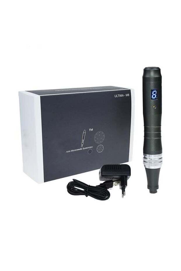 M8 Wireless Micro Needling Derma Pen Black 25cm