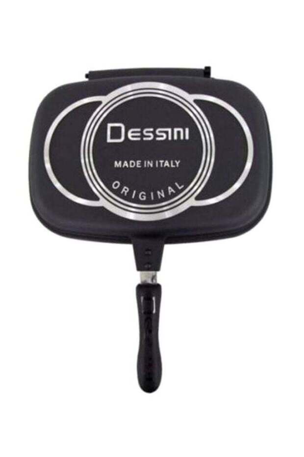 Two-Sided Double Grill Pan Black