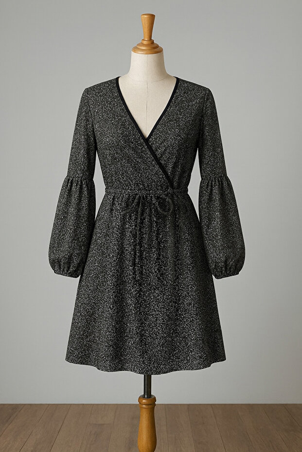 Rochie scurta din lurex - 1