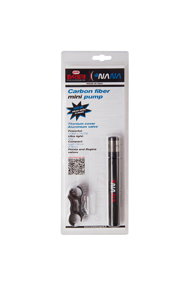 Barbieri carbon/titanium mini pump - light and efficient - 3