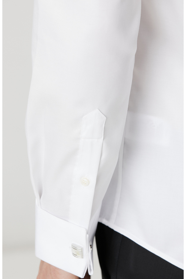 Non-Iron Beyaz Smokin Gömlek - 7