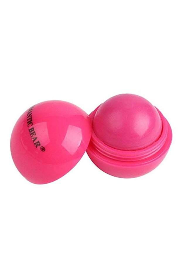 Ball Shaped Moisturizing Lip Balm - Rose Red